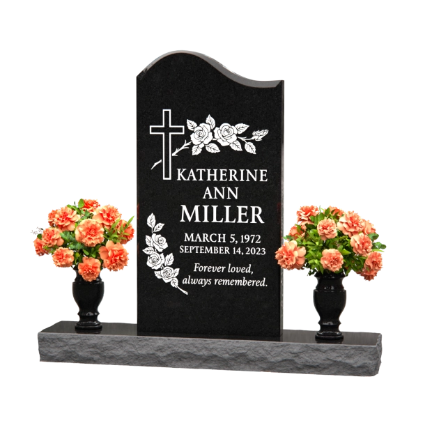 Luxury Upright Granite Headstone