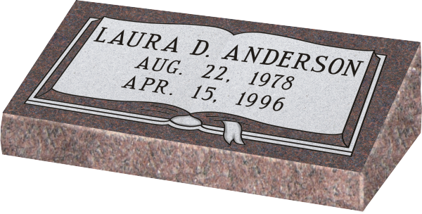 Bevel Shaped Headstone